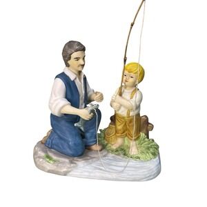 Vintage‎ House Of Lloyd Father Son Fishing Figurine 1989